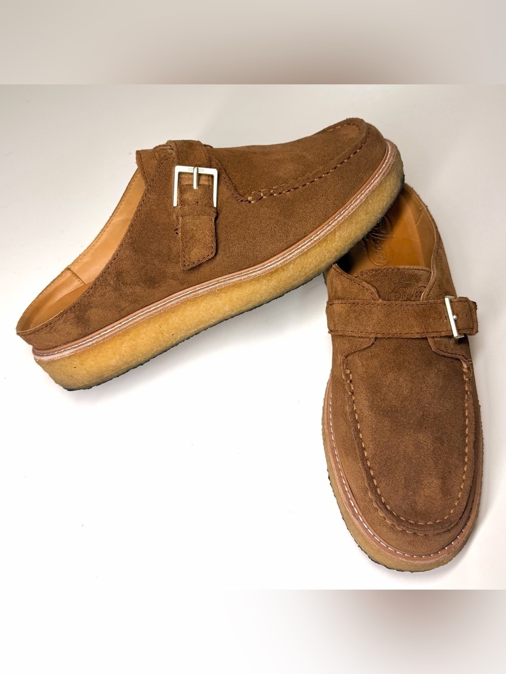 Sperry Women's Captsox Oxford Crepe Mules in tan Size - 10 - Picture 3 of 9